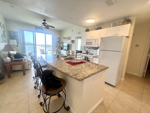 Fridge, microwave, oven, stovetop - Amazing Waterfront Condo - 2 bedroom 2 bath - Large Balcony Comfortable Condo (St. Petersburg)