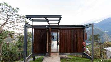Luxe suite, uitzicht op bergen | Terras