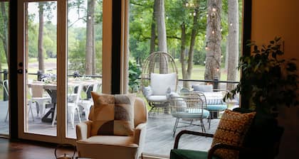 Hermoso Deck con Vista al Campo de Golf/ Sala de Juegos/ Fogata