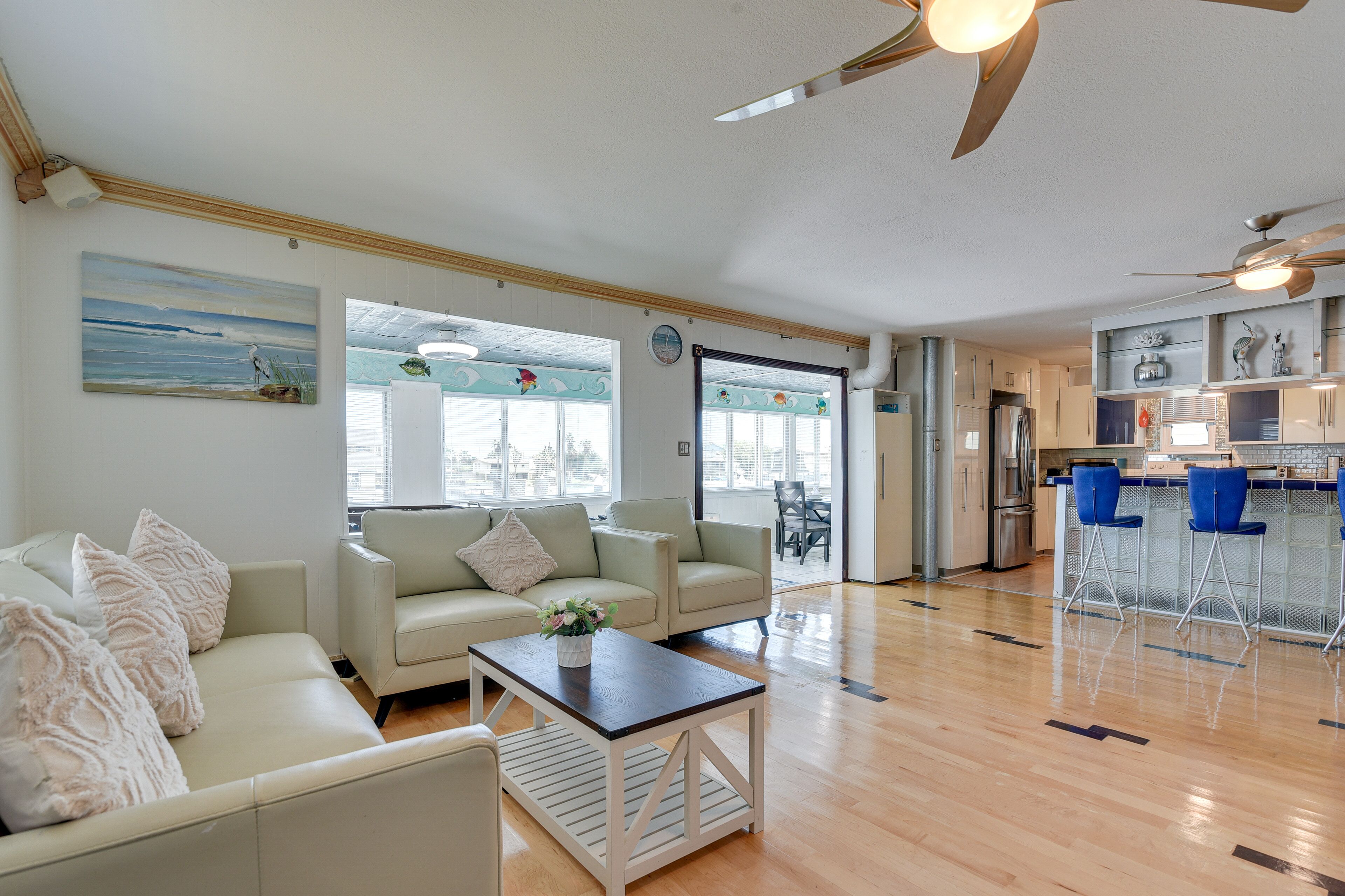 Waterfront Galveston Vacation Home: 4 Mi to Beach!