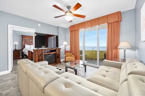 Een televisie en videogames