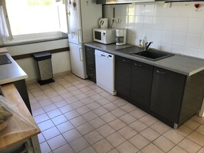 Microwave, oven, stovetop, dishwasher