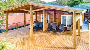 Terrace/patio - Sunset View Condo @ The Blue Bahia Resort in Sandy Bay (Roatan)