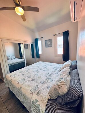 1 bedroom, iron/ironing board, travel crib, WiFi