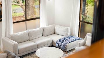 Smart TV y chimenea