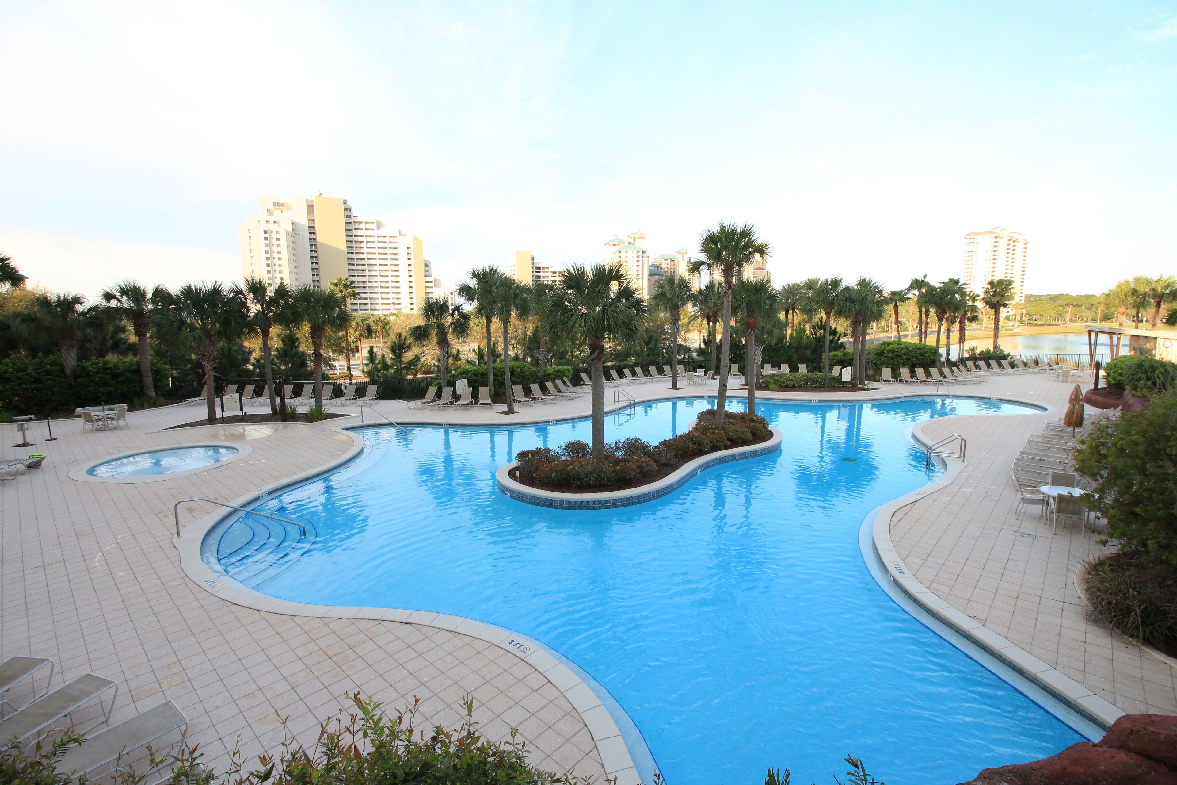 A heated pool