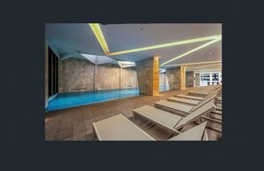 Indoor pool, a heated pool