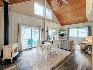 Interior - 180 Degree Views w/ Beachfront Firepit & Stargazing Platform (Gouldsboro)