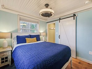 2 bedrooms, iron/ironing board, travel crib, WiFi