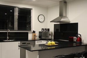 Fridge, oven, stovetop, dishwasher