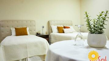 Desk, free WiFi, bed sheets, wheelchair access