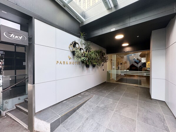 Majoituspaikan julkisivu