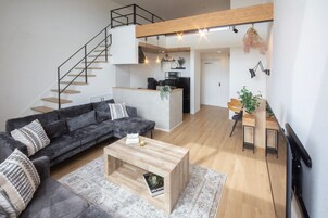 Panoramic Room, Non Smoking (3) | Living area | Flat-screen TV, offices