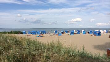 Beach nearby, sun-loungers
