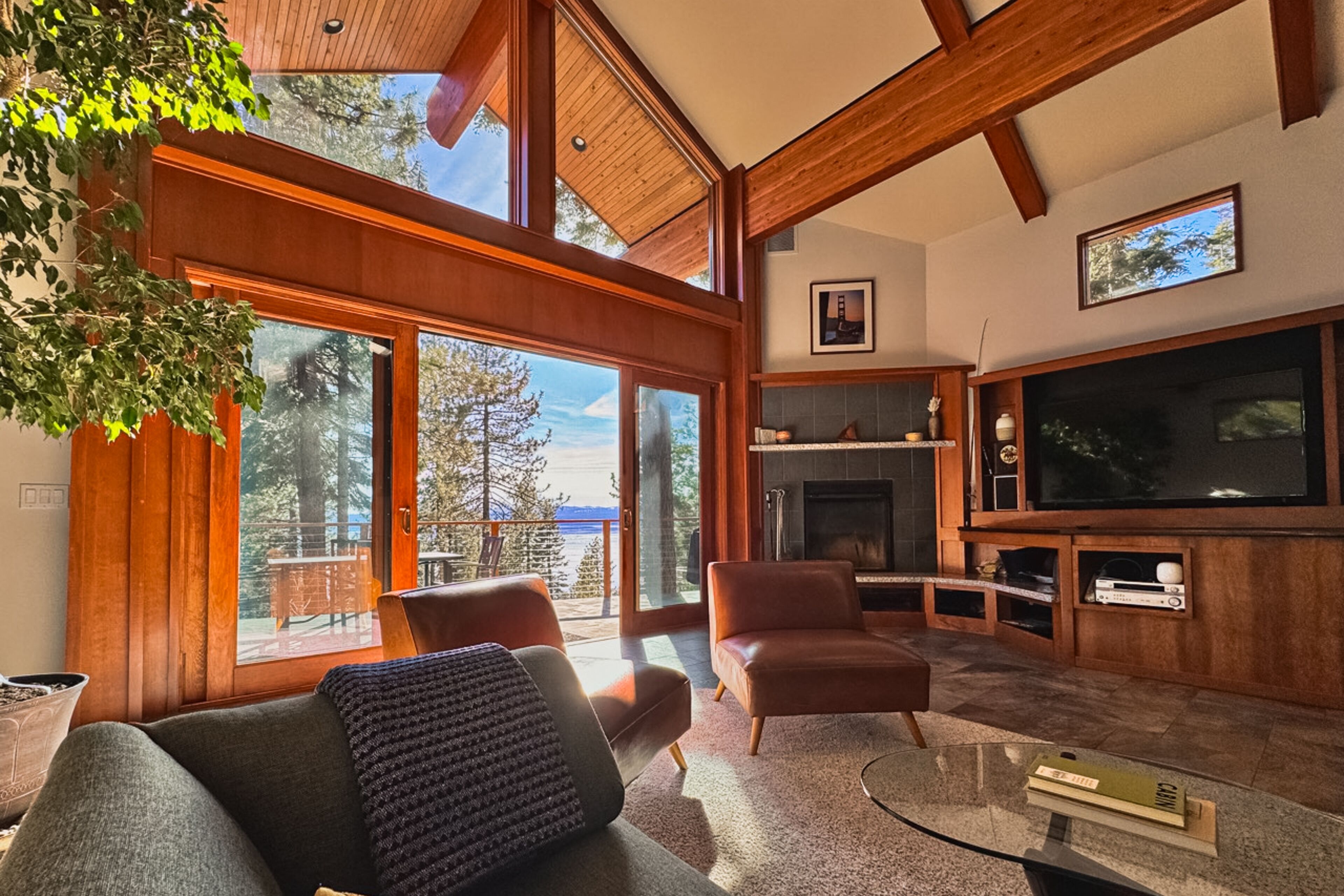 TV, fireplace, DVD player