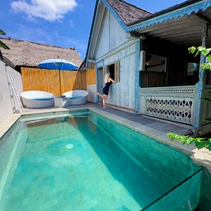 One Bedroom Villa with Private Pool | Wohnbereich
