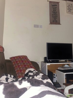 Room, 1 Bedroom, Patio, City View | Living area - Room in Guest Room - Single Bedroom & Sitting Room (Kampala)