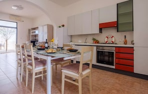 Villa, 2 Bedrooms, Accessible, Smoking | Private kitchen - Villa Diamante Torre Lapillo With Air Conditioning, Parking And Wi-fi (Porto Cesareo)