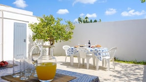 Villa, 2 Bedrooms, Accessible, Smoking | Outdoor dining - Villa Diamante Torre Lapillo With Air Conditioning, Parking And Wi-fi (Porto Cesareo)
