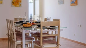 Villa, 2 Bedrooms, Accessible, Smoking | Dining - Villa Diamante Torre Lapillo With Air Conditioning, Parking And Wi-fi (Porto Cesareo)