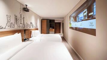 Quarto duplo standard | Roupas de cama premium, edredons de pluma, camas com colchões pillow-top