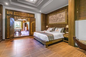 Honeymoon Suite | Desk, free WiFi - Huts Rock Ubud (Ubud)