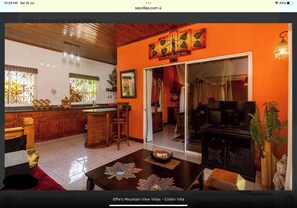 Villa, 1 Bedroom, Smoking, Balcony | Living room - Effi Mountain View Colibri Villa (Mahé Island)