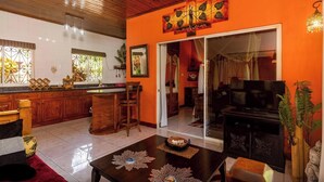 Villa, 1 Bedroom, Smoking, Balcony | Living room - Effi Mountain View Colibri Villa (Mahé Island)