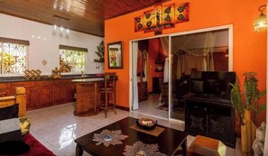 Villa, 1 Bedroom, Smoking, Balcony | Living room - Effi Mountain View Colibri Villa (Mahé Island)