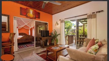 Villa, 1 Schlafzimmer, Raucher, Balkon | Wohnzimmer