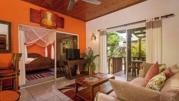 Villa, 1 Schlafzimmer, Raucher, Balkon | Wohnzimmer