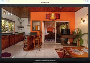 Villa, 1 Bedroom, Smoking, Balcony | Living room - Effi Mountain View Colibri Villa (Mahé Island)