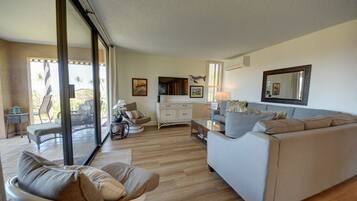 Smart TV, DVD player, books