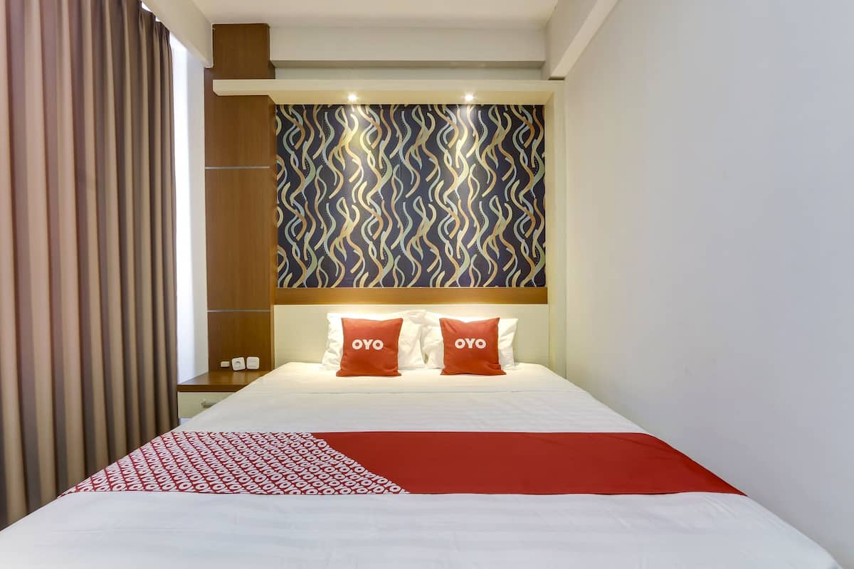 ห้องดีลักซ์ดับเบิล | โต๊ะทำงาน, ห้องเก็บเสียง, Wi-Fi ฟรี, ผ้าปูที่นอน
