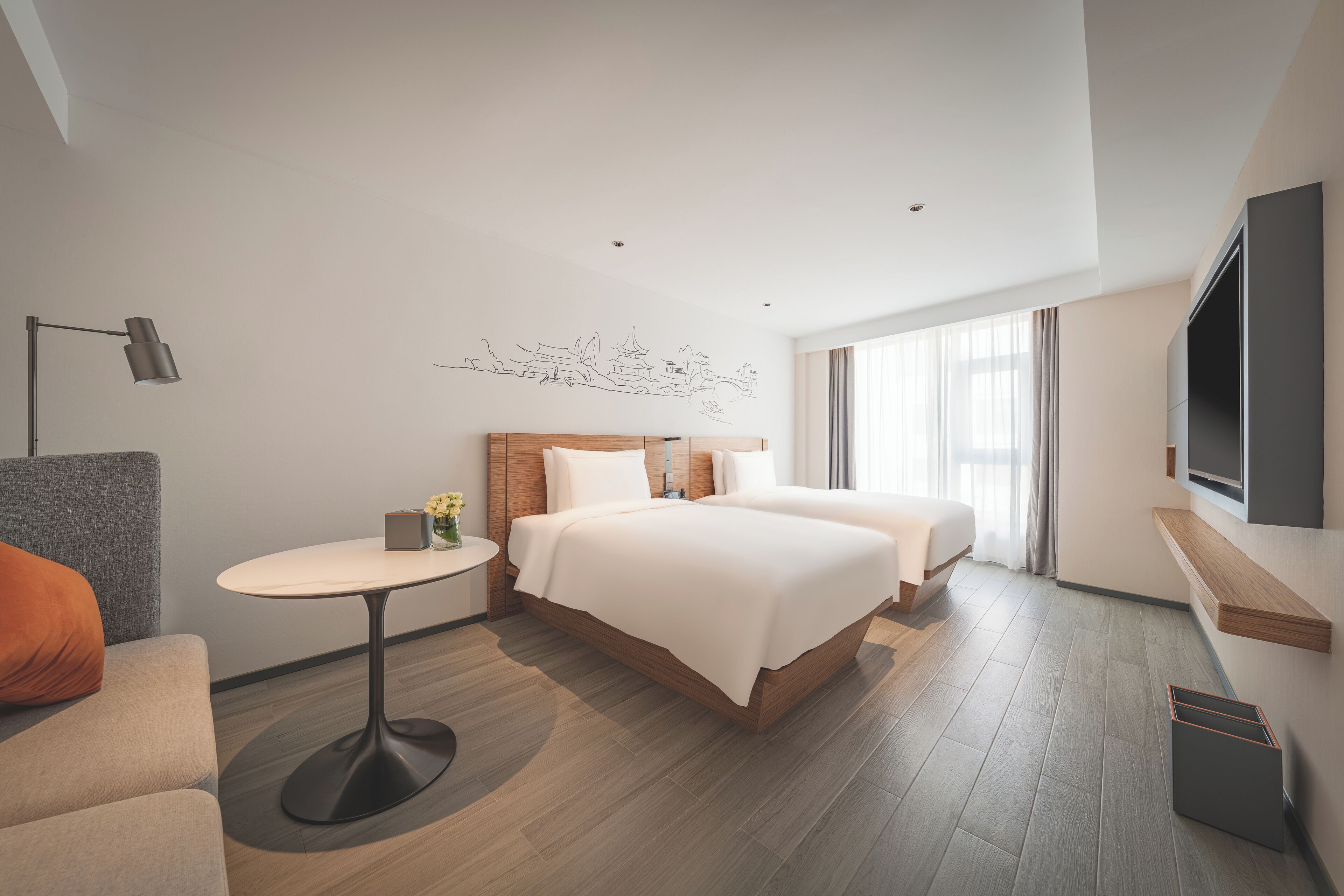 Quarto duplo executivo | Edredons de pluma, camas com colchões de espuma com sistema de memória