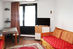 TV - Studio 4 Personnes vue Pistes (LES ORRES 1650)