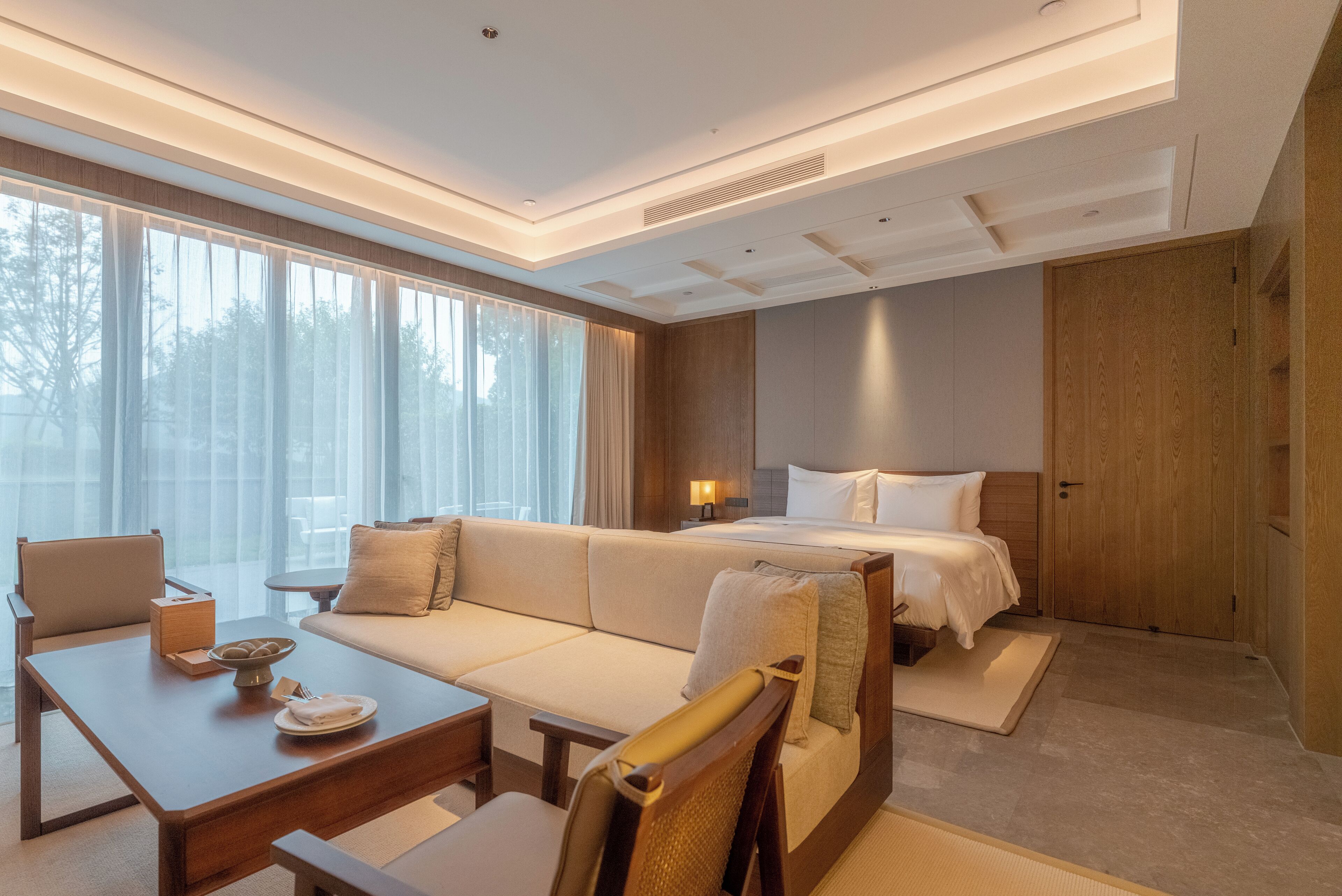 Premium Duplex, 1 Bedroom | Living area | 55-inch Smart TV with cable channels