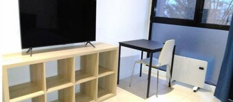 Studio overlooking garden