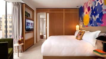 1 bedroom, premium bedding, free minibar items, in-room safe