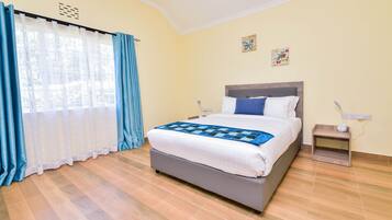 Individually decorated, individually furnished, blackout drapes