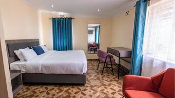 Individually decorated, individually furnished, blackout drapes