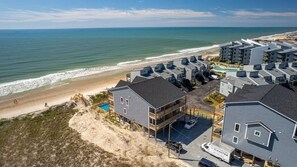 Exterior - Shenanigans -  Oceanfront - Shared Pool - Dogs Allowed - Elevator (North Topsail Beach)