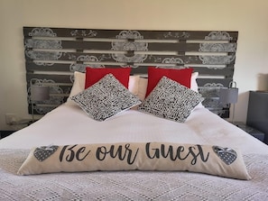 Premium bedding, down duvets, memory-foam beds, individually decorated