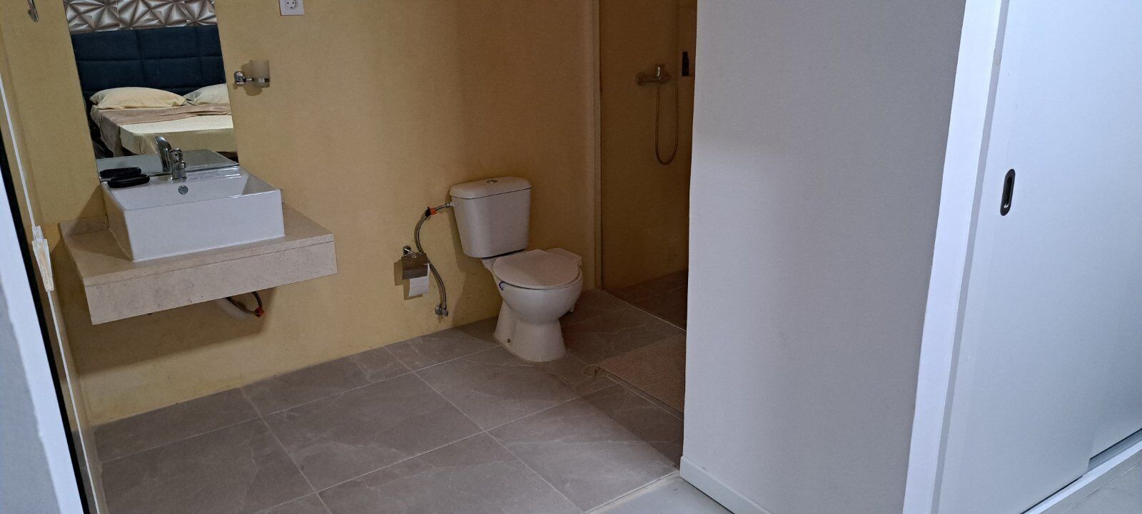 經典公寓 | 浴室 | 免費盥洗用品、吹風機、毛巾、衛生紙