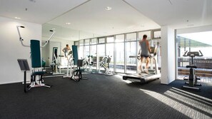 Stay fit and active in our well-equipped gym with treadmills, weight machines, and free weights.