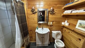 Dusche, Whirlpool, Haartrockner, Handtücher