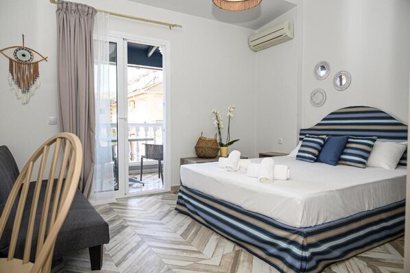 华丽双人房 | 办公桌、笔记本电脑工作区、隔音、免费 WiFi