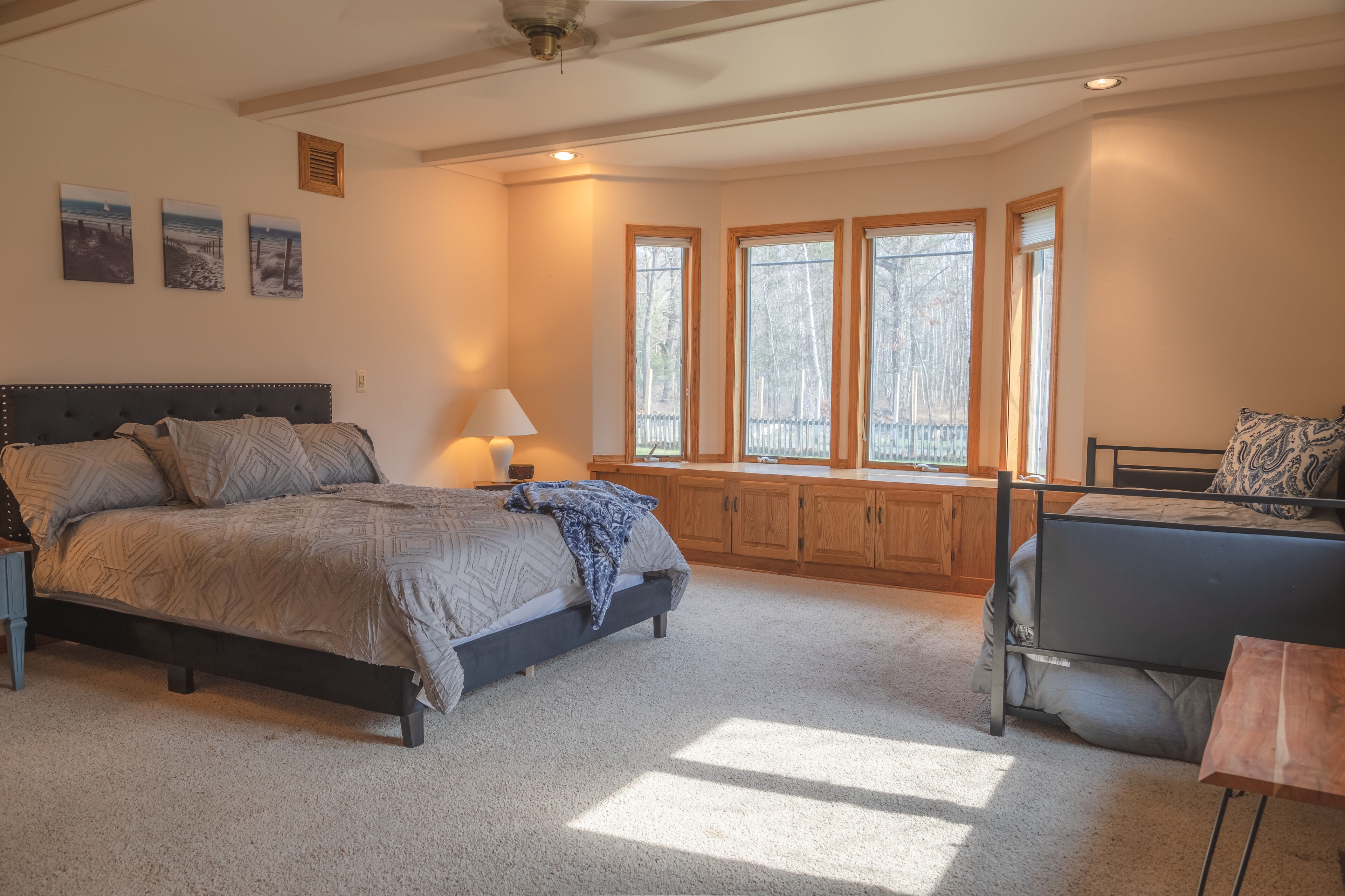 Spacious Custom Caseville home Steps 2 Beach/Woods