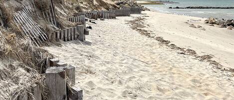 Chaises longues, serviettes de plage