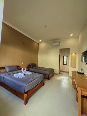 Comfort Twin Room | Minibar, soundproofing, free WiFi, bed sheets - Areca Muine Homestay (Phan Thiet)